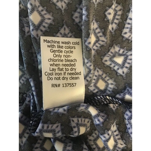 NEW! Women’s 41 Hawthorn Blue White Diamond Stretch Dress Size Small - Picture 5 of 5